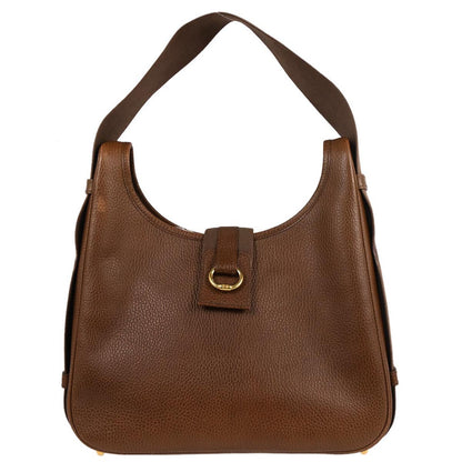 Hermes Marron Fonce Courchevel Tsako Shoulder Bag