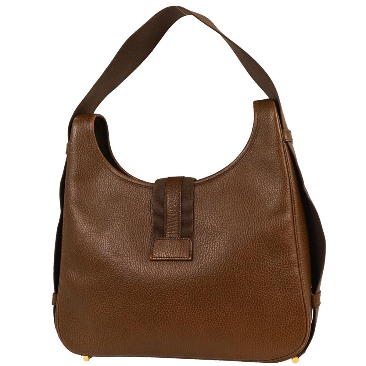 Hermes Marron Fonce Courchevel Tsako Shoulder Bag