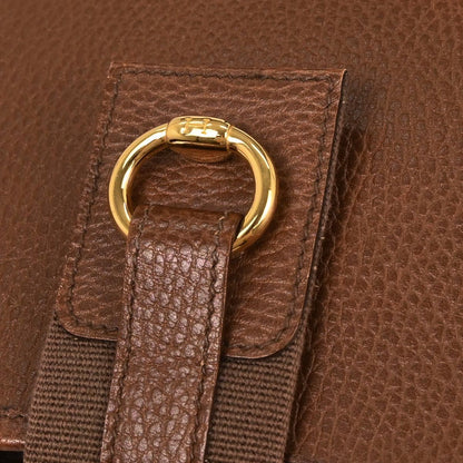 Hermes Marron Fonce Courchevel Tsako Shoulder Bag