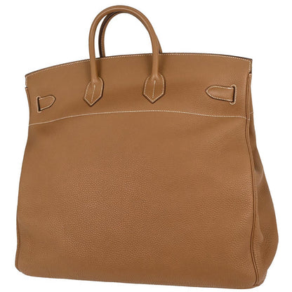 Hermes Gold Taurillon Clemence Haut a Courroies 50 Handbag