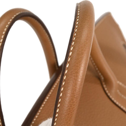 Hermes Gold Taurillon Clemence Haut a Courroies 50 Handbag