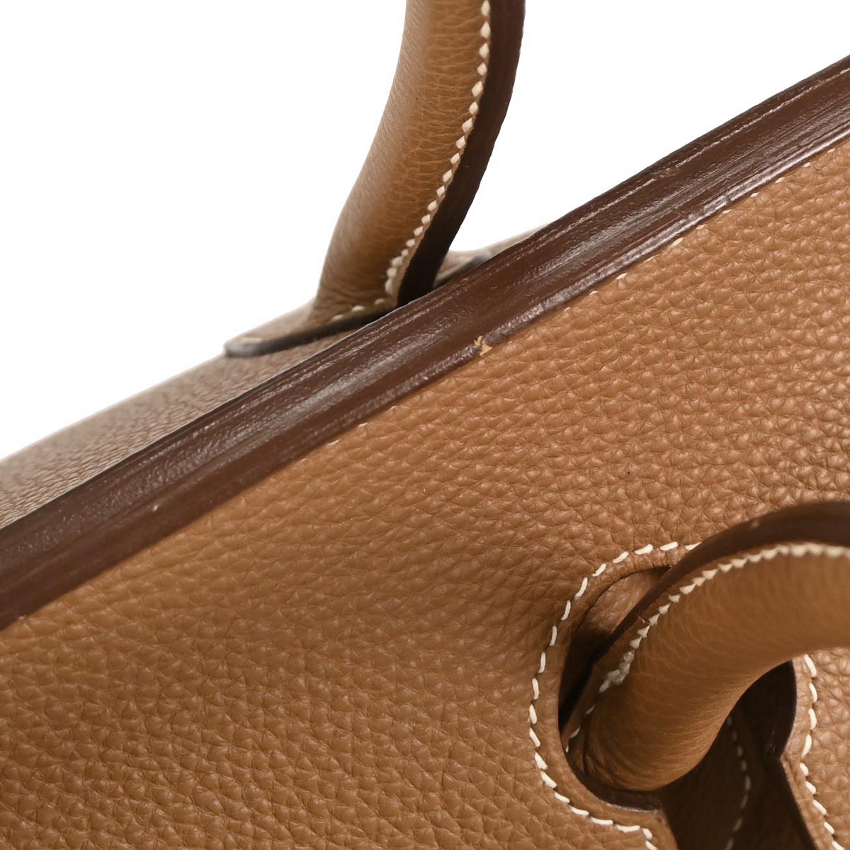 Hermes Gold Taurillon Clemence Haut a Courroies 50 Handbag