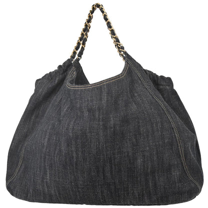 Chanel 2006-2008 Indigo Denim Coco Cabas Tote Handbag