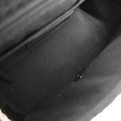 Chanel 2010-2011 Black Tweed Strass Paris-Shanghai Pudong Mini Flap Bag