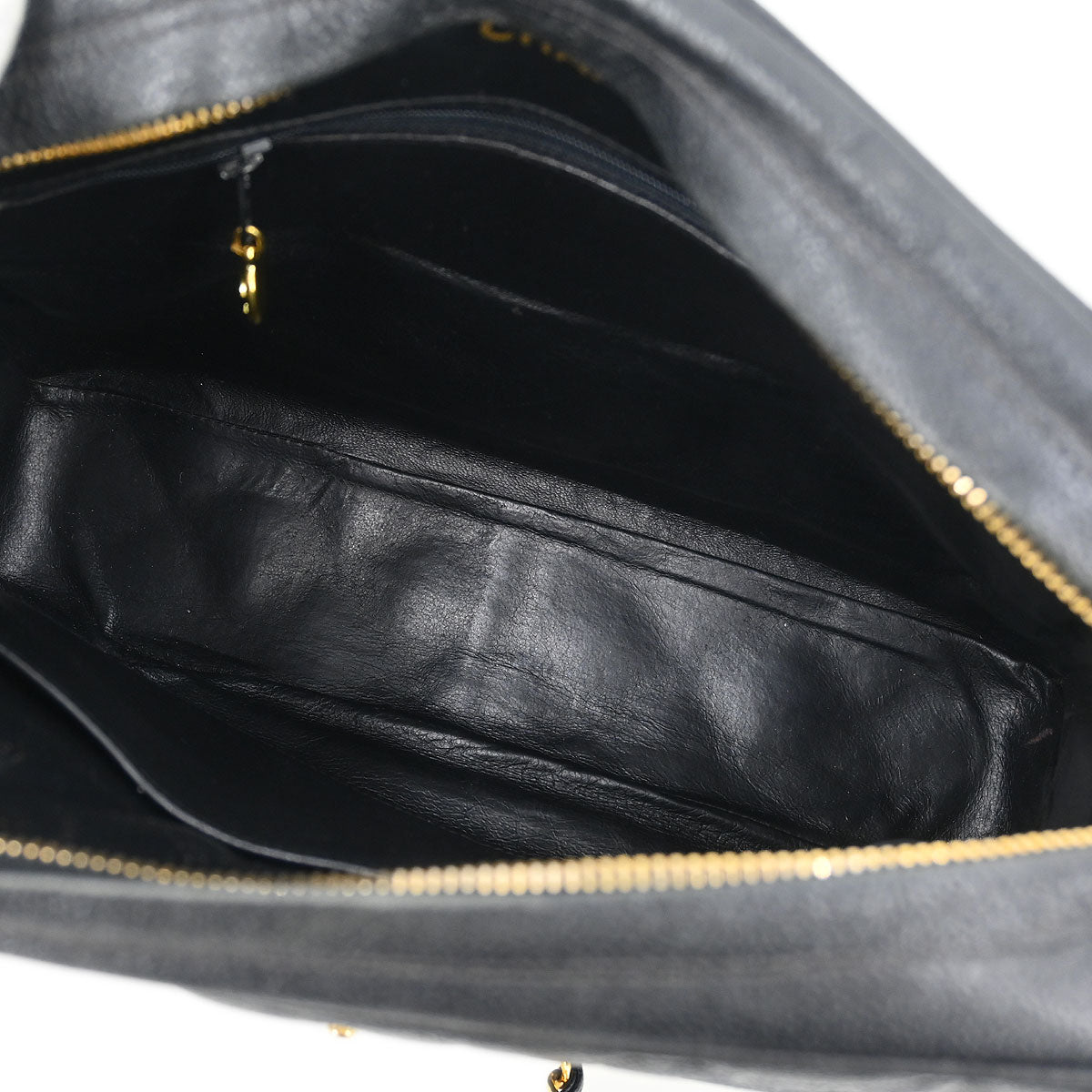 Chanel 1996-1997 Black Caviar Camera Bag Large