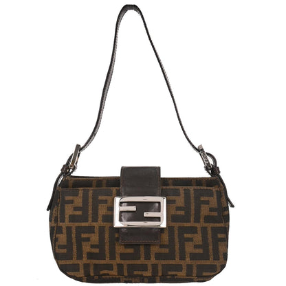 Fendi Brown Canvas Zucca Handbag