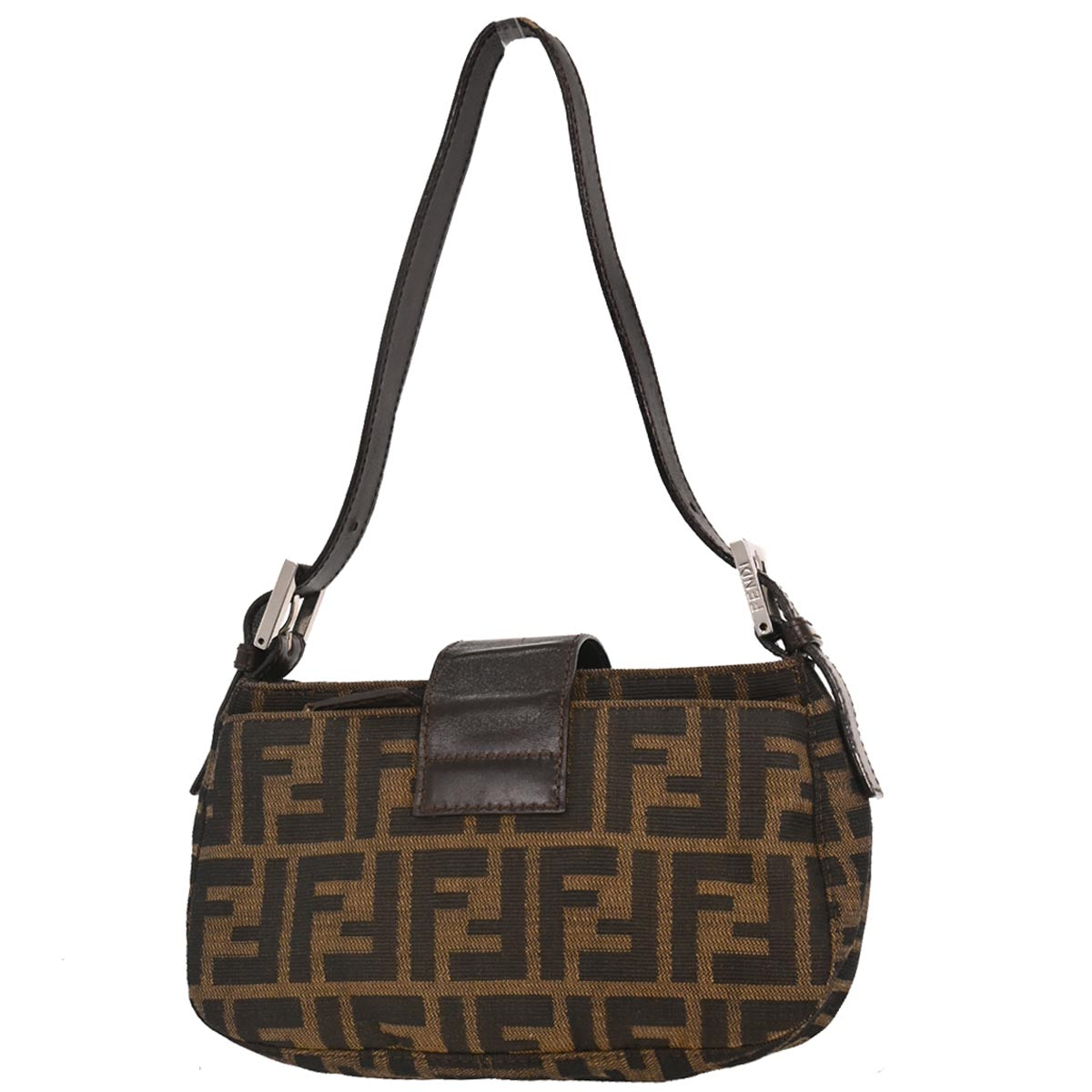 Fendi Brown Canvas Zucca Handbag