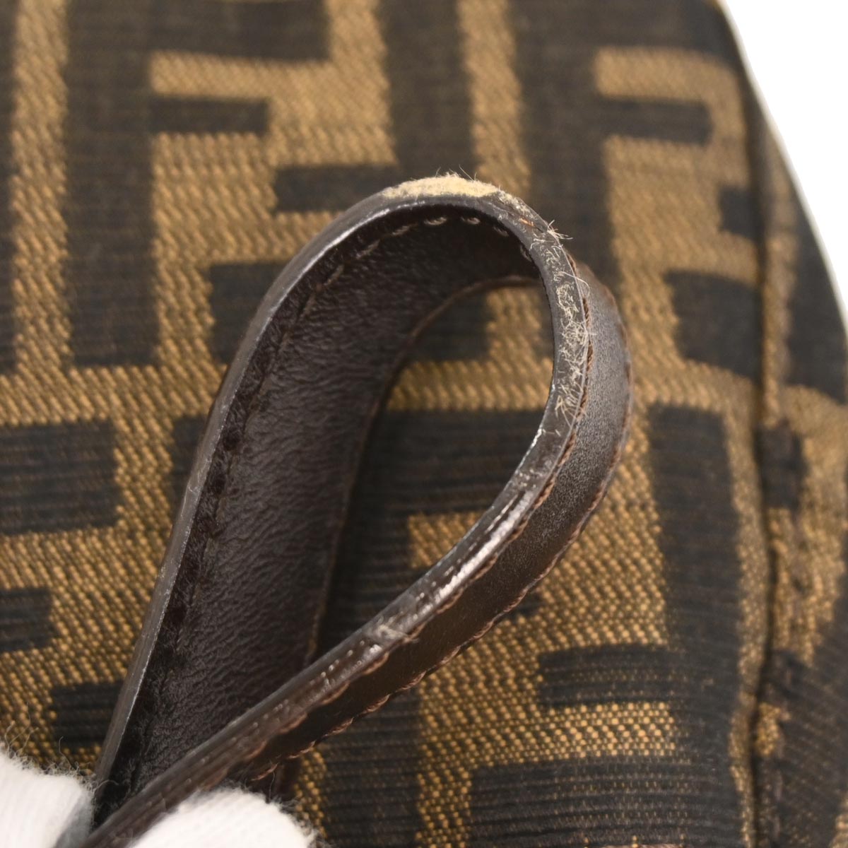 Fendi Brown Canvas Zucca Handbag
