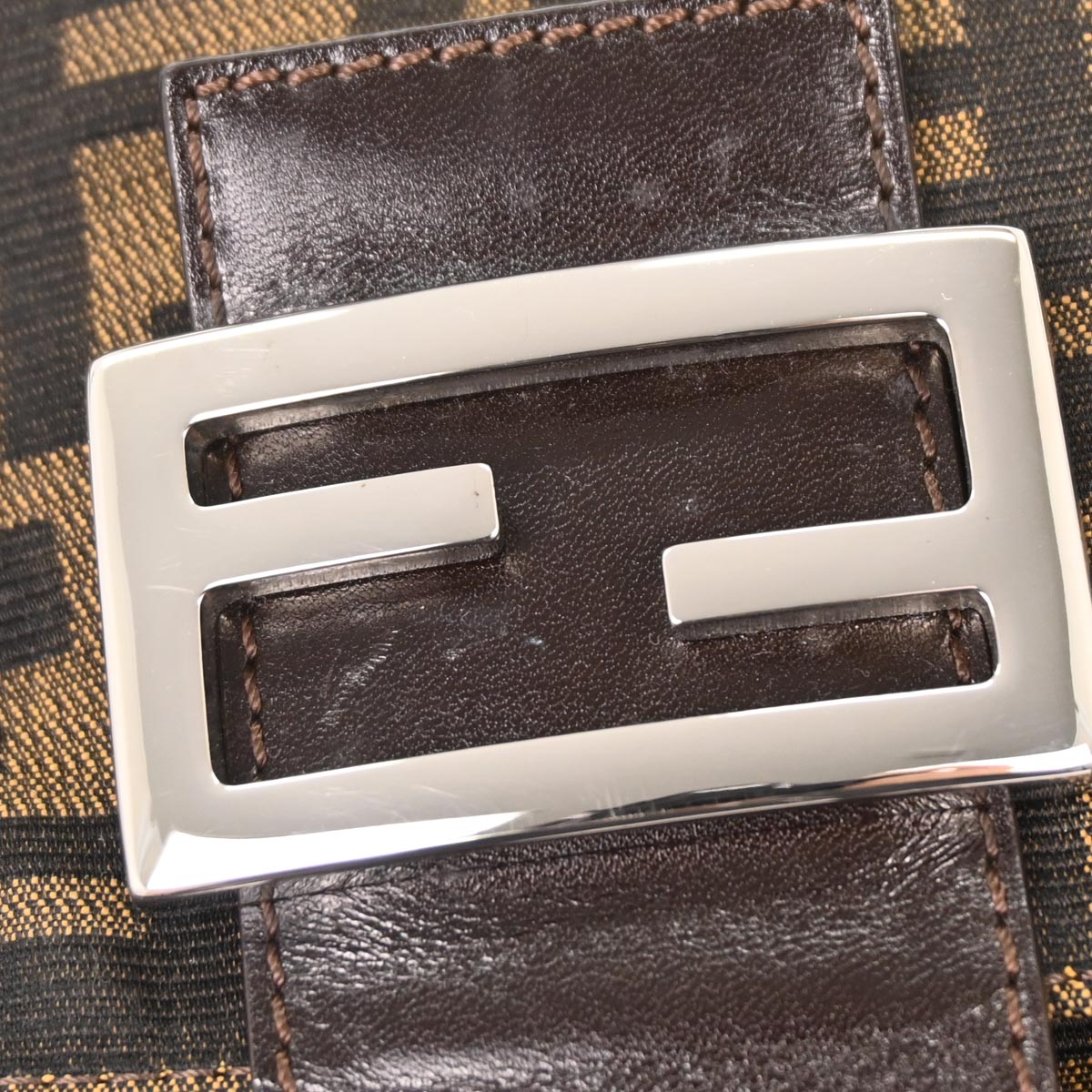 Fendi Brown Canvas Zucca Handbag