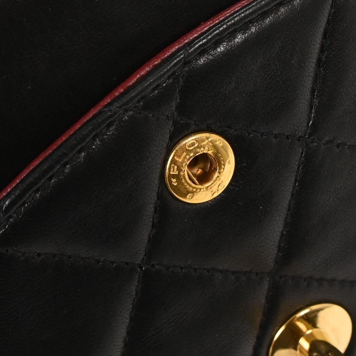 Chanel 1996-1997 Black Lambskin Medium Classic Double Flap Shoulder Bag