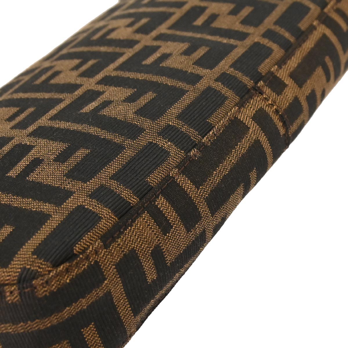 Fendi Brown Canvas Zucca Baguette Handbag