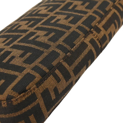 Fendi Brown Canvas Zucca Baguette Handbag