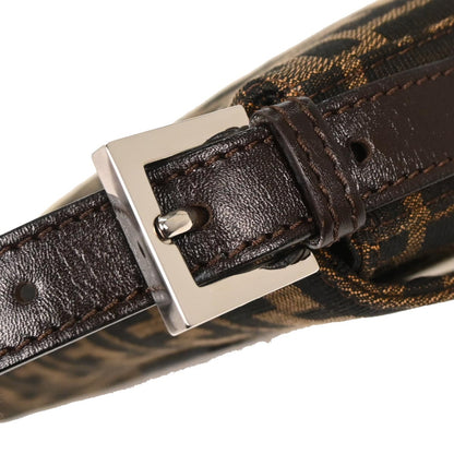 Fendi Brown Canvas Zucca Baguette Handbag