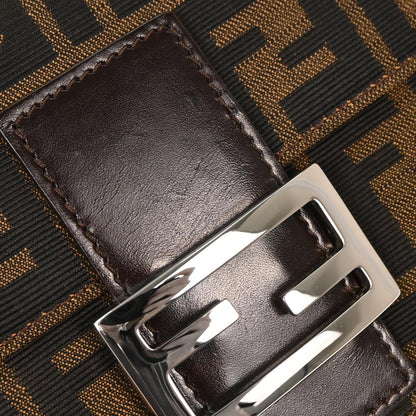 Fendi Brown Canvas Zucca Baguette Handbag