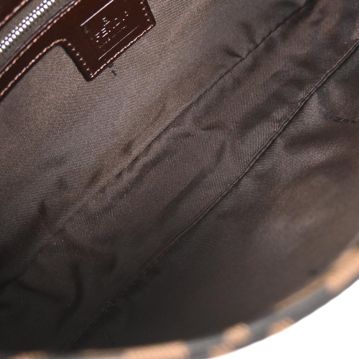 Fendi Brown Canvas Zucca Baguette Handbag