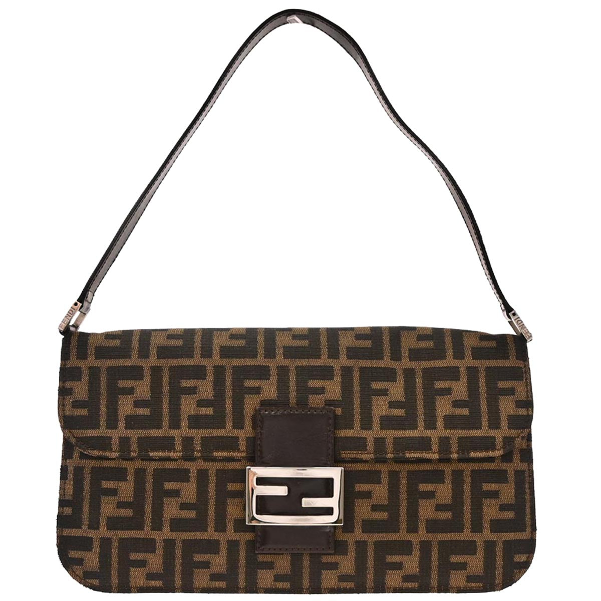 Fendi Brown Canvas Zucca Handbag