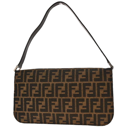 Fendi Brown Canvas Zucca Handbag