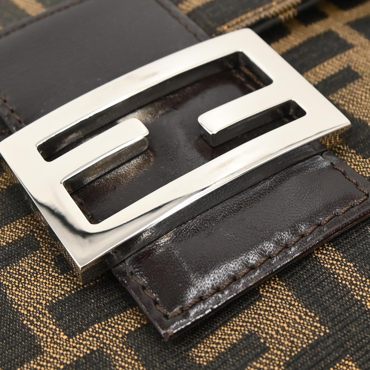 Fendi Brown Canvas Zucca Handbag