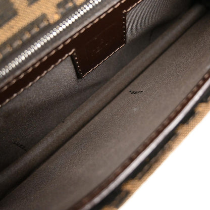 Fendi Brown Canvas Zucca Handbag