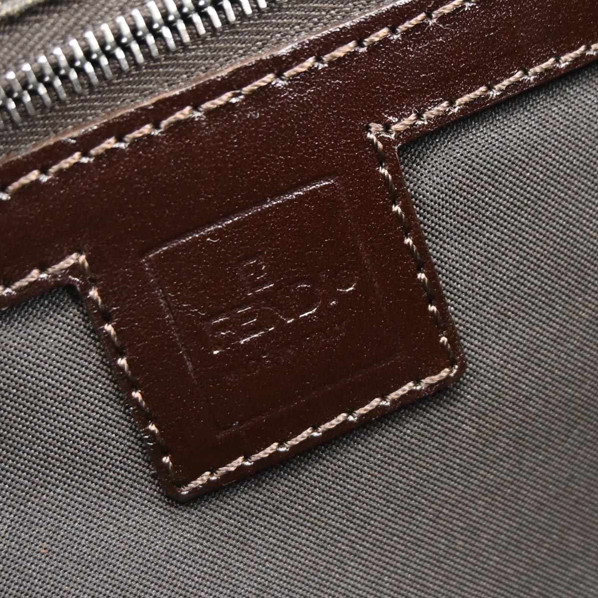 Fendi Brown Canvas Zucca Handbag