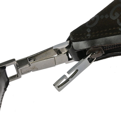 Gucci Brown Suede GG Hobo Handbag