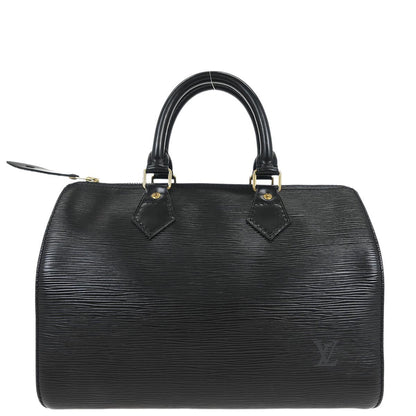 Louis Vuitton Black Epi Speedy 25 Handbag M43012