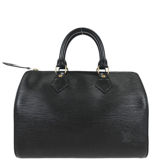 Louis Vuitton Black Epi Speedy 25 Handbag M43012