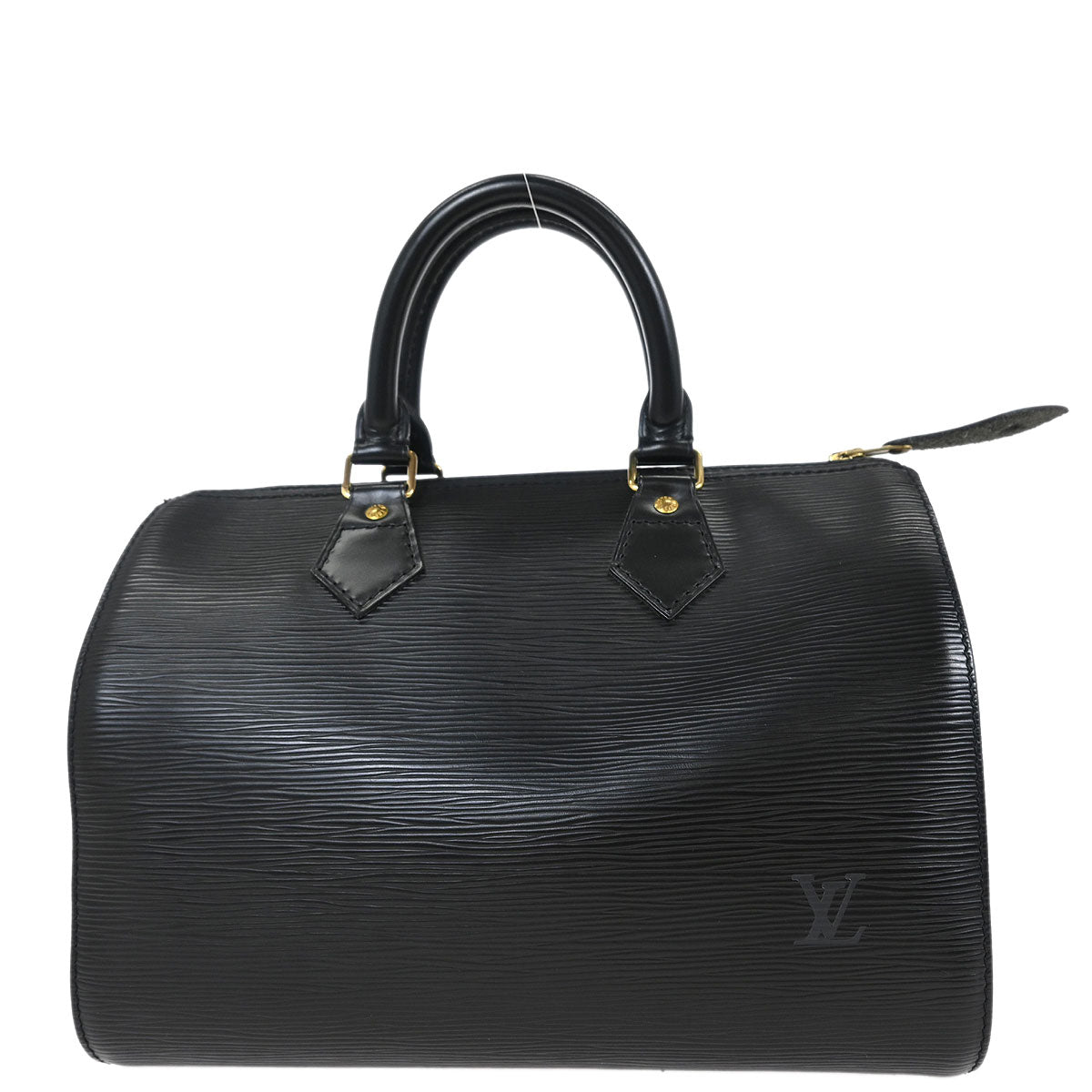 Louis Vuitton Black Epi Speedy 25 Handbag M43012