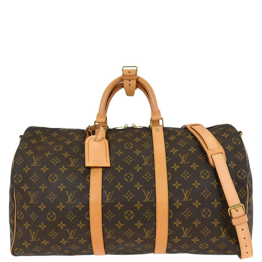 Louis Vuitton Keepall 50 Bandouliere Handbag Monogram M41416