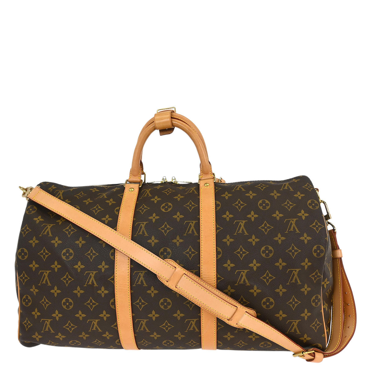 Louis Vuitton Keepall 50 Bandouliere Handbag Monogram M41416
