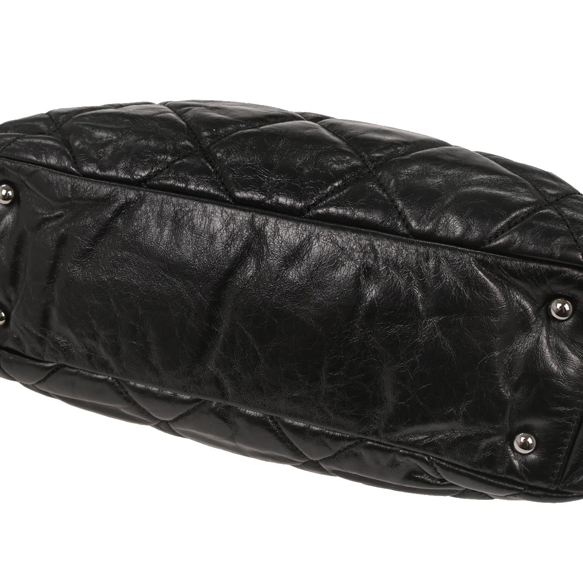 Chanel 2008-2009 Black Calfskin Portobello 2way Shoulder Handbag