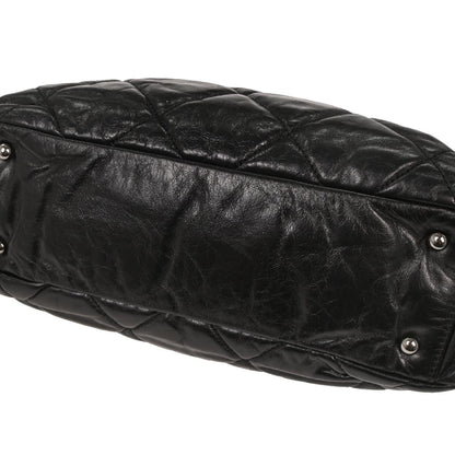 Chanel 2008-2009 Black Calfskin Portobello 2way Shoulder Handbag