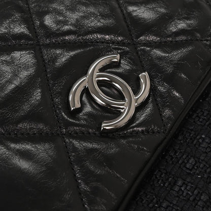 Chanel 2008-2009 Black Calfskin Portobello 2way Shoulder Handbag