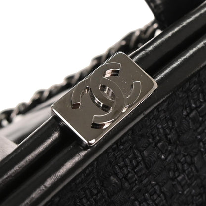 Chanel 2008-2009 Black Calfskin Portobello 2way Shoulder Handbag