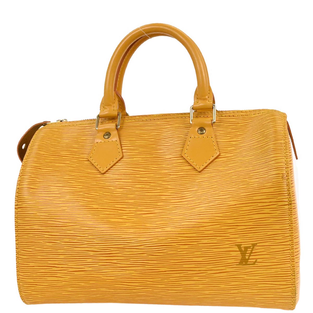 Louis Vuitton Yellow Epi Speedy 25 Handbag M43019