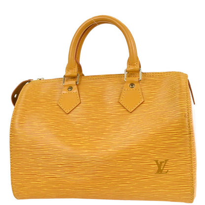 Louis Vuitton Yellow Epi Speedy 25 Handbag M43019