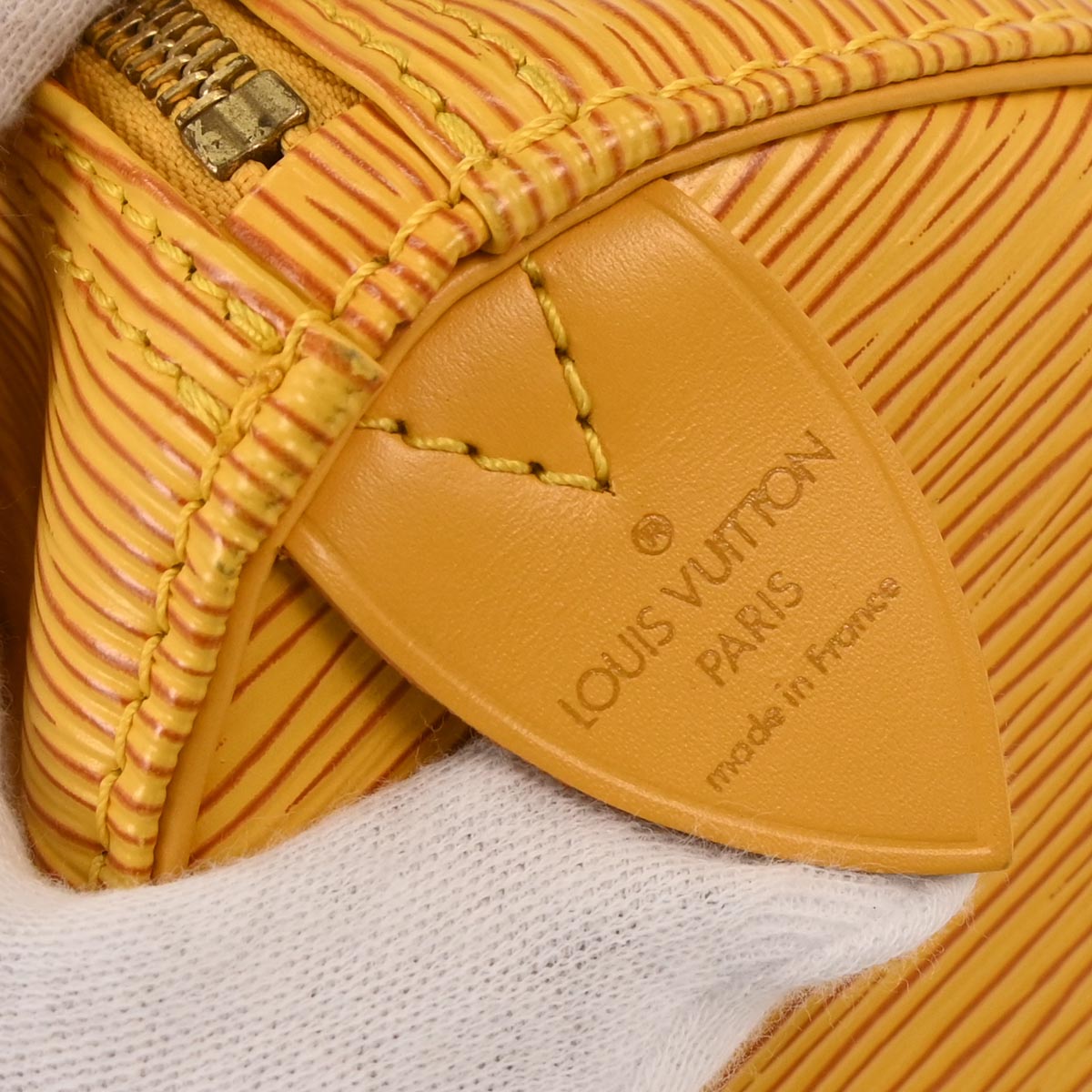 Louis Vuitton Yellow Epi Speedy 25 Handbag M43019