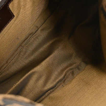 Fendi Brown Canvas Zucca Mamma Baguette Handbag