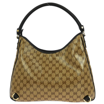 Gucci Beige PVC GG Abbey D Ring Hobo Handbag