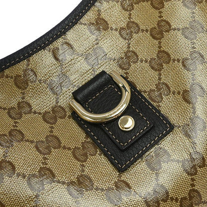 Gucci Beige PVC GG Abbey D Ring Hobo Handbag
