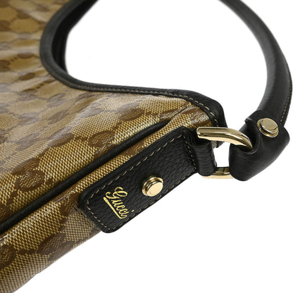 Gucci Beige PVC GG Abbey D Ring Hobo Handbag