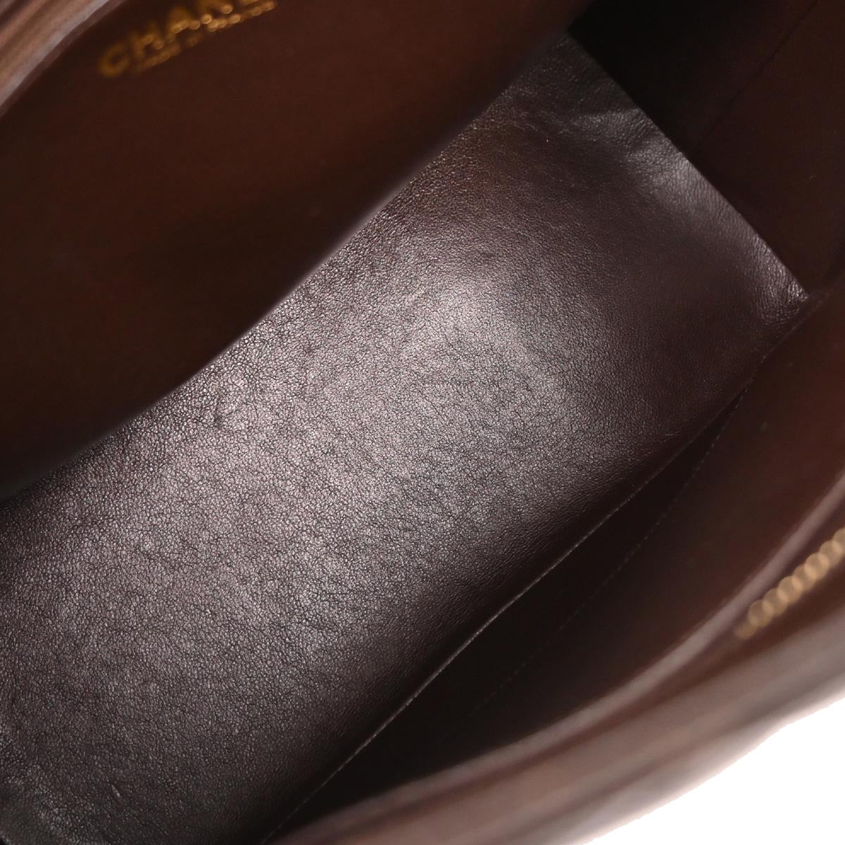 Chanel 2002-2003 Brown Caviar Medallion Tote Handbag