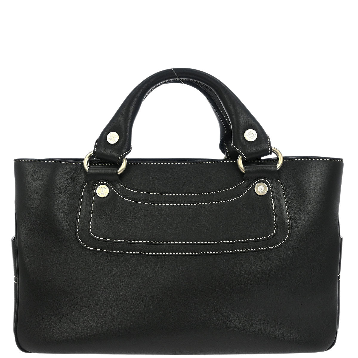 Celine Black Leather Boogie Bag Handbag
