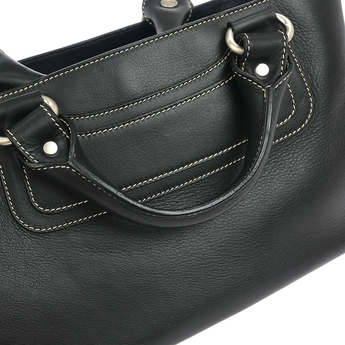 Celine Black Leather Boogie Bag Handbag