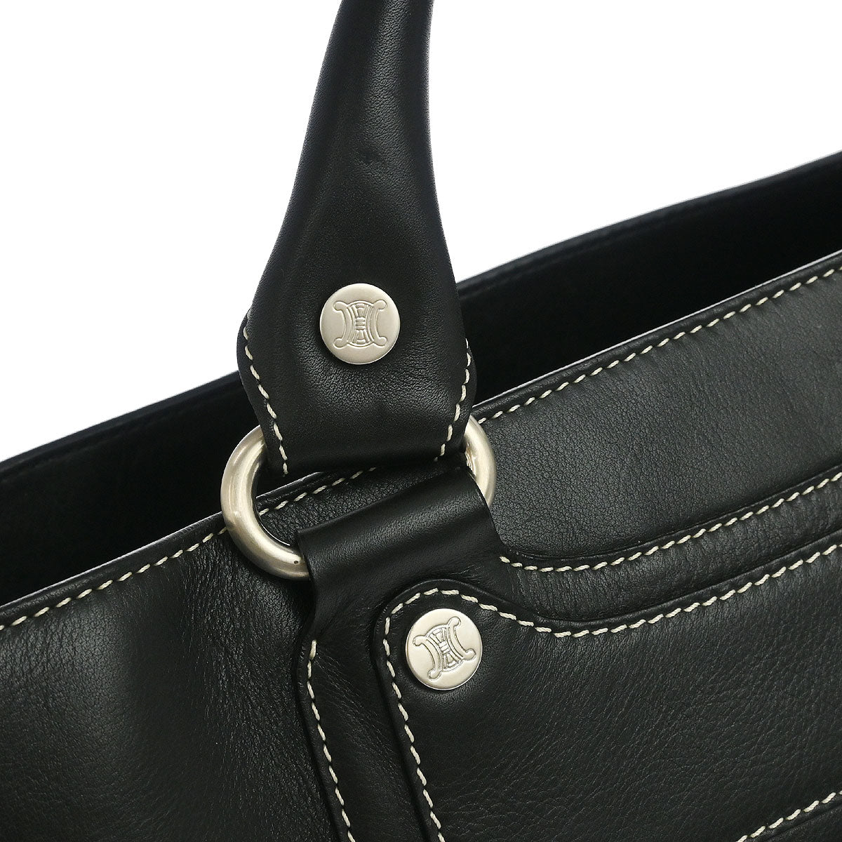Celine Black Leather Boogie Bag Handbag