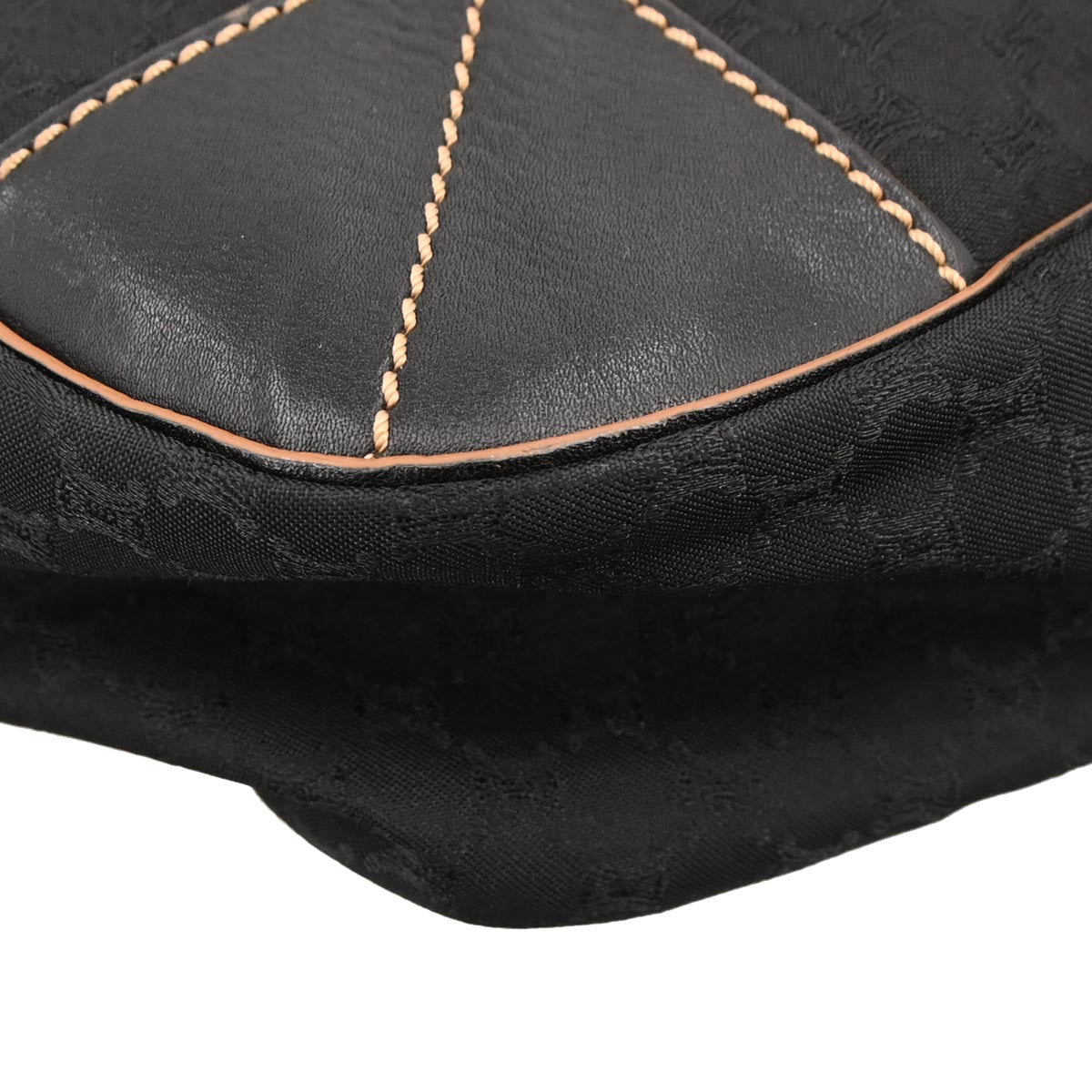 Celine * Black Canvas Macadam Tote Handbag