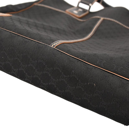 Celine * Black Canvas Macadam Tote Handbag