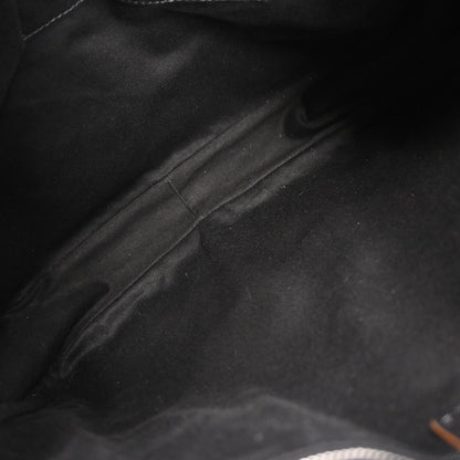 Celine * Black Canvas Macadam Tote Handbag