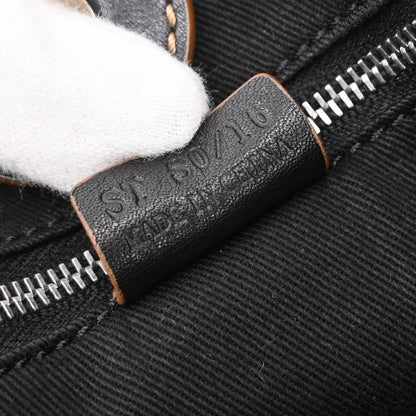 Celine * Black Canvas Macadam Tote Handbag