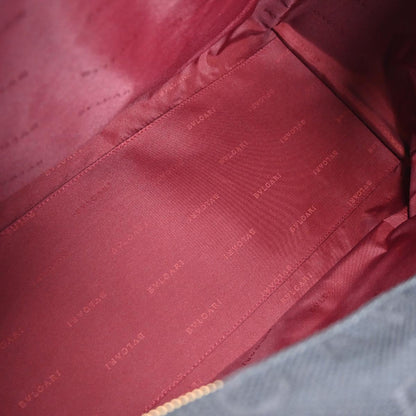 Bvlgari Black Canvas Logomania Duffle 2way Handbag